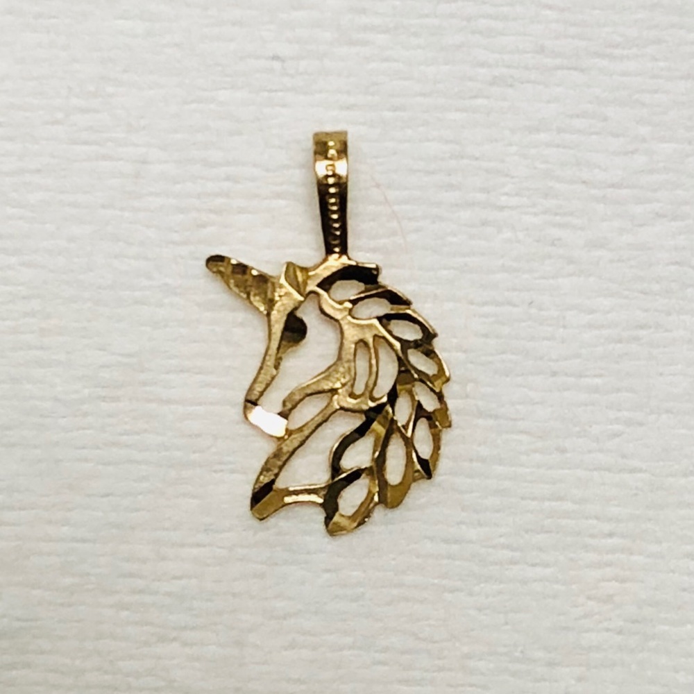 10K Filigree Unicorn 🦄 pendant